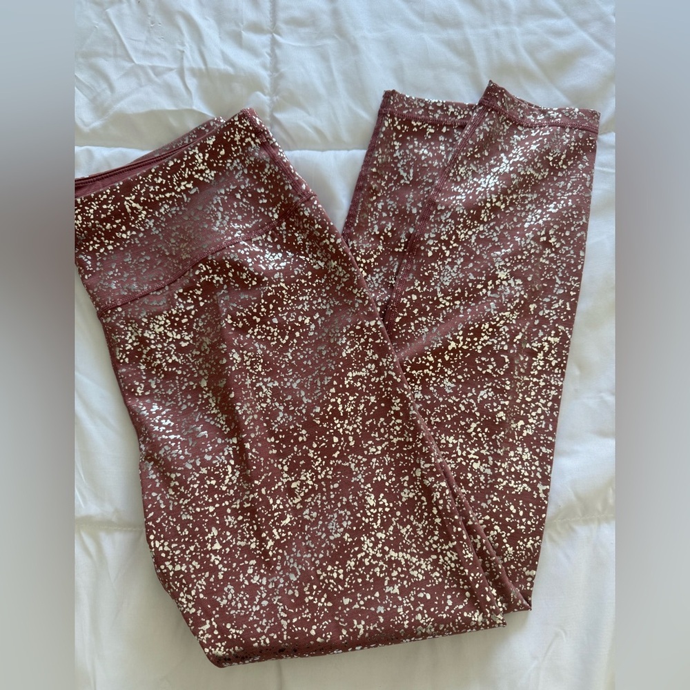 Sweaty Betty Sand Glitter Full Length Reflective Activewear Leggings Size Large - Picture 3 of 7